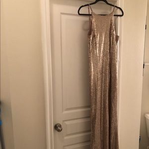 Champagne sequin dress